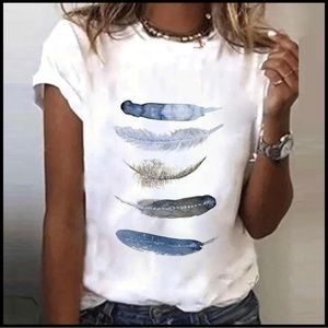 NWT - feather tee